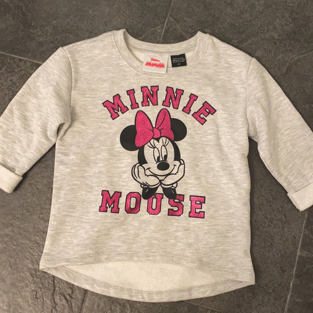 NWOT toddler girl Minnie Mouse sweatshirt